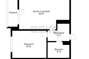 Фото №4: 1-комнатная квартира 35 м² - Краснодар, мкр. жилой комплекс Ural, ул. Уральская, 87/7