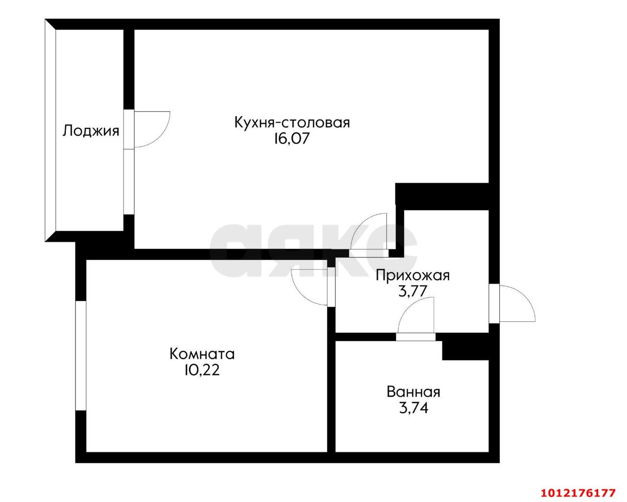 Фото №9: 1-комнатная квартира 35 м² - Краснодар, жилой комплекс Ural, ул. Уральская, 87/7