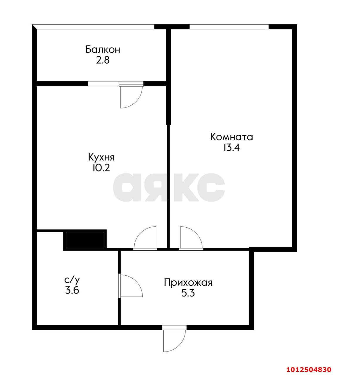 Фото №2: 1-комнатная квартира 35 м² - Краснодар, жилой комплекс Самолёт-4, ул. Ивана Беличенко