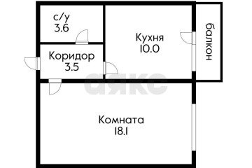 Фото №3: 1-комнатная квартира 38 м² - Краснодар, мкр. Комсомольский, ул. Уральская, 119/2