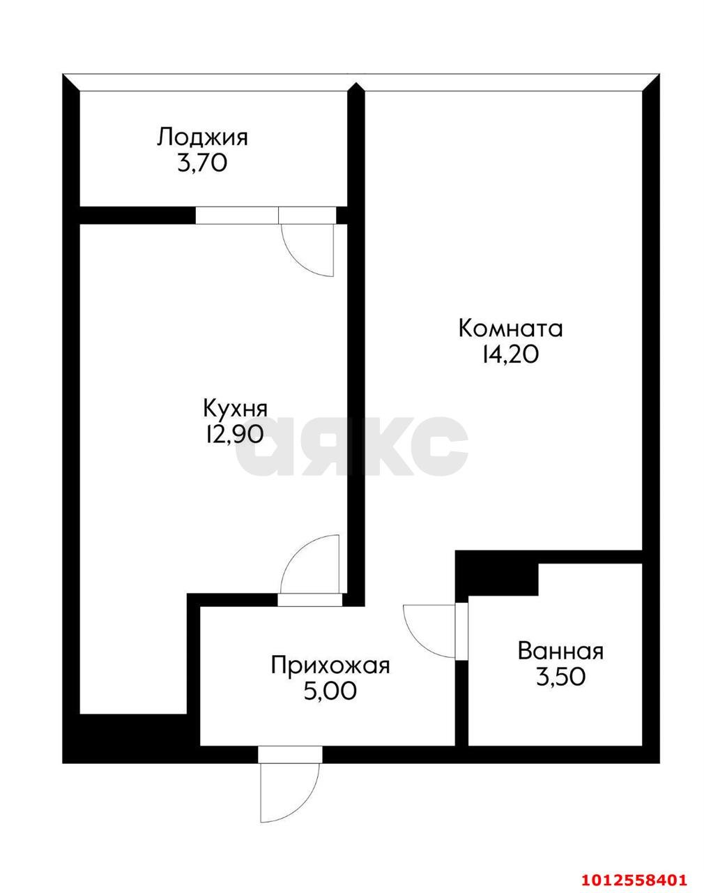 Фото №11: 1-комнатная квартира 37 м² - Краснодар, жилой комплекс Самолёт, ул. Западный Обход, 39/2к4