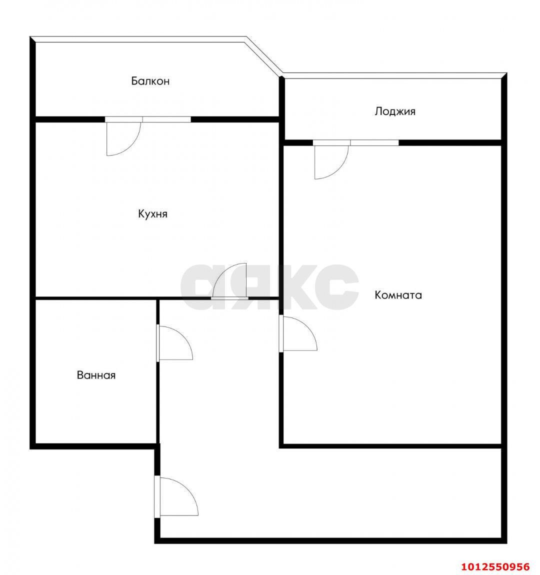 Фото №13: 1-комнатная квартира 45 м² - Краснодар, жилой комплекс Краснодарский, ул. Краеведа Соловьёва, 2к1