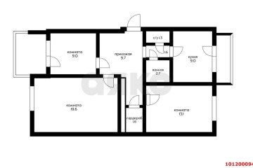 Фото №2: 3-комнатная квартира 71 м² - Краснодар, мкр. Славянский, ул. Красных Партизан, 73