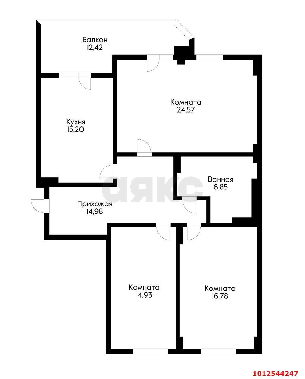 Фото №12: 3-комнатная квартира 103 м² - Краснодар, Кожзавод, ул. Володи Головатого, 109