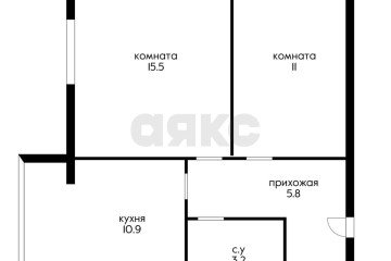 Фото №2: 2-комнатная квартира 50 м² - Российский, мкр. Прикубанский внутригородской округ, ул. Шевкунова, 20