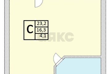 Фото №3: Студия 27 м² - Российский, мкр. Прикубанский внутригородской округ, ул. Куликова Поля, 5