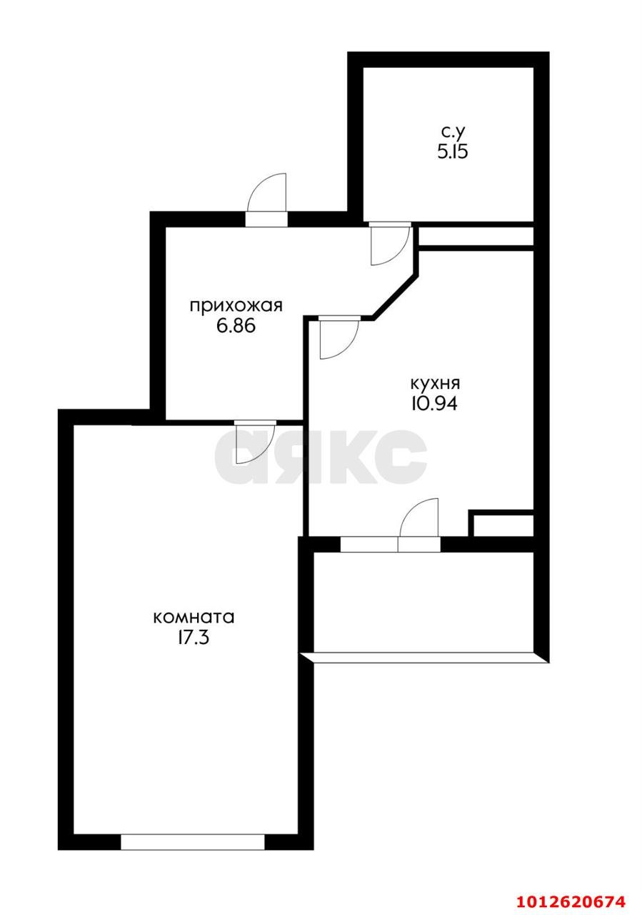 Фото №16: 1-комнатная квартира 43 м² - Краснодар, Юбилейный, б-р Клары Лучко, 10