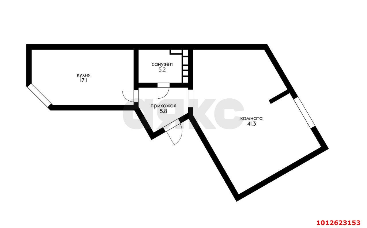 Фото №8: 2-комнатная квартира 69 м² - Краснодар, Юбилейный, ул. Генерала Шифрина, 1