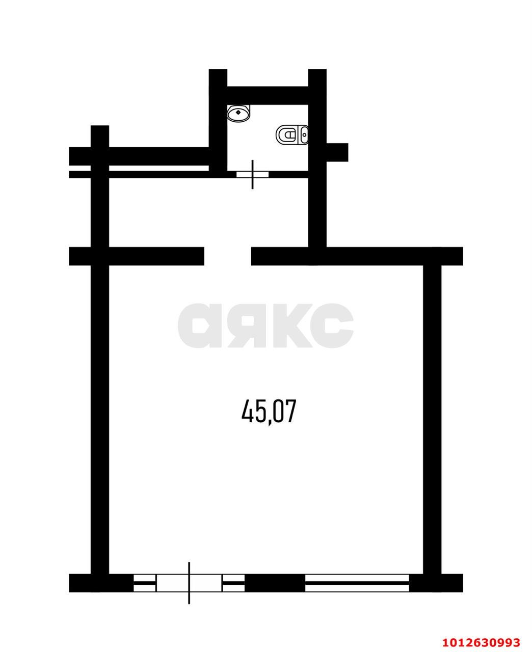 Фото №6: Торговое помещение 46 м² - Краснодар, жилой комплекс Мой Город, ул. Западный Обход, 39/1к3