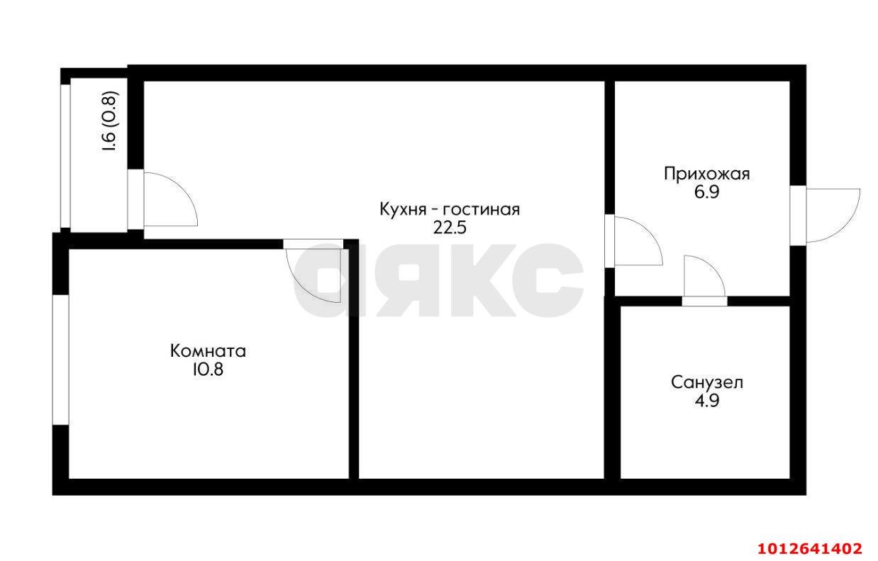 Фото №8: 1-комнатная квартира 47 м² - Краснодар, Новознаменский, ул. Войсковая, 4к6