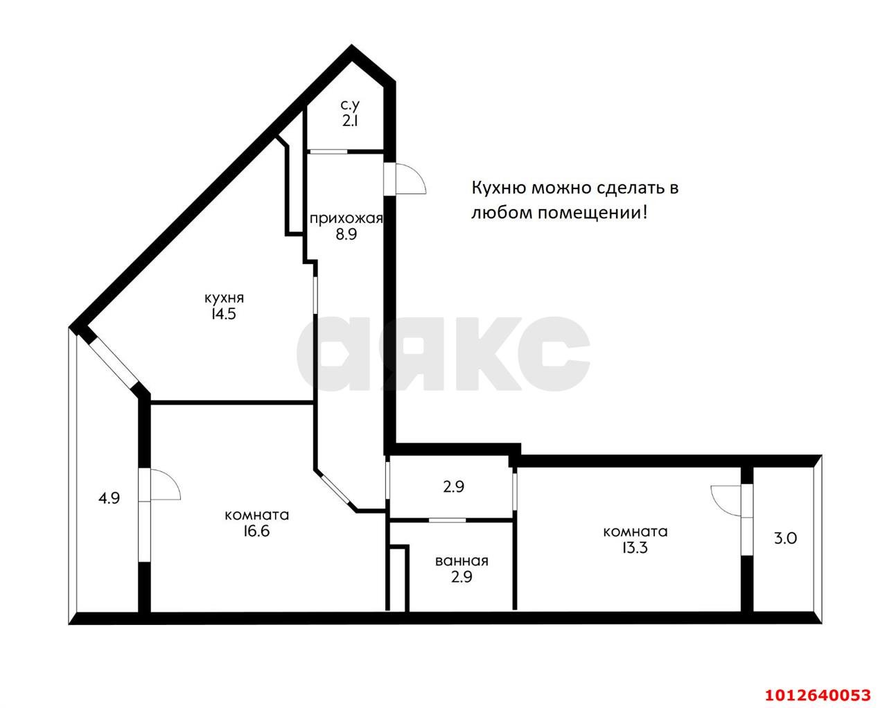 Фото №12: 2-комнатная квартира 70 м² - Краснодар, Гидростроителей, ул. Дмитрия Благоева, 31к1