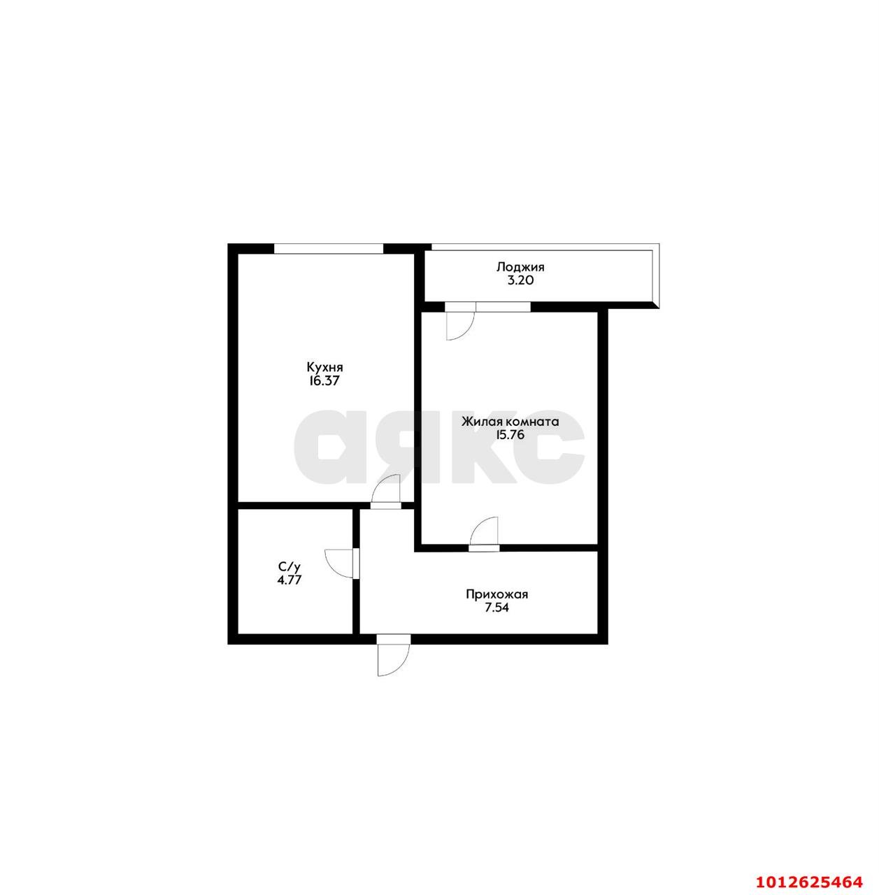 Фото №4: 1-комнатная квартира 47 м² - Краснодар, жилой комплекс Стрижи, 