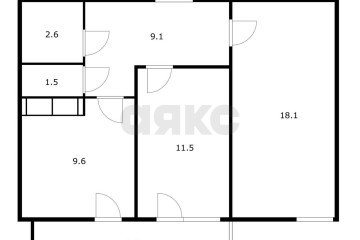 Фото №3: 2-комнатная квартира 60 м² - Краснодар, мкр. имени Петра Метальникова, ул. Петра Метальникова, 26