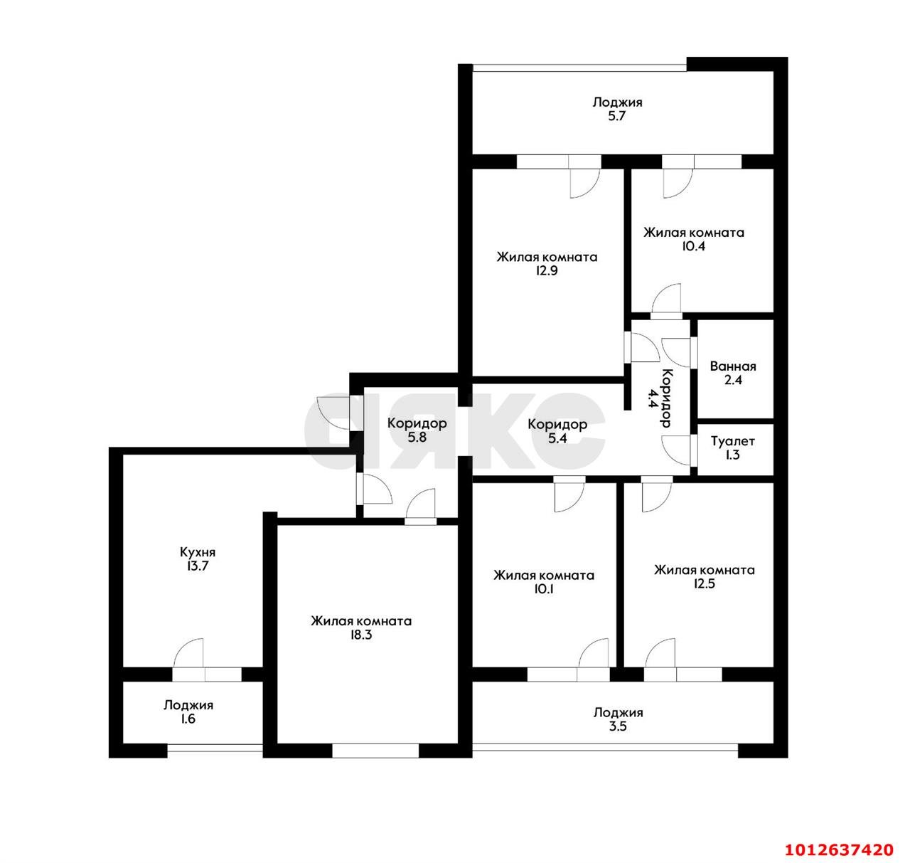 Фото №15: 5+-комнатная квартира 118 м² - Краснодар, Центральный, ул. Гимназическая, 60