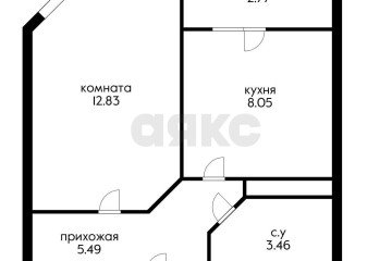 Фото №2: 1-комнатная квартира 31 м² - Новая Адыгея, мкр. жилой комплекс Мега-Победа, ул. Береговая, 3к16