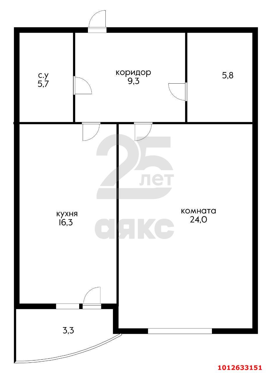 Фото №4: 1-комнатная квартира 60 м² - Краснодар, Западный внутригородской округ, ул. Кожевенная, 24