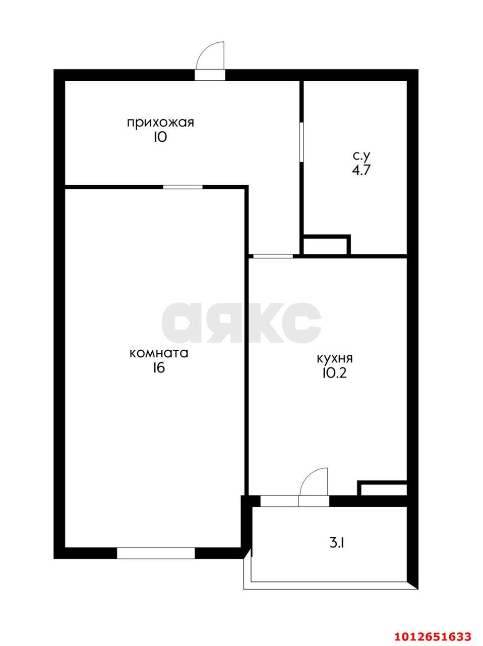 Фото №13: 1-комнатная квартира 40 м² - Краснодар, жилой комплекс Дружный, ул. Адмирала Серебрякова, 3к2