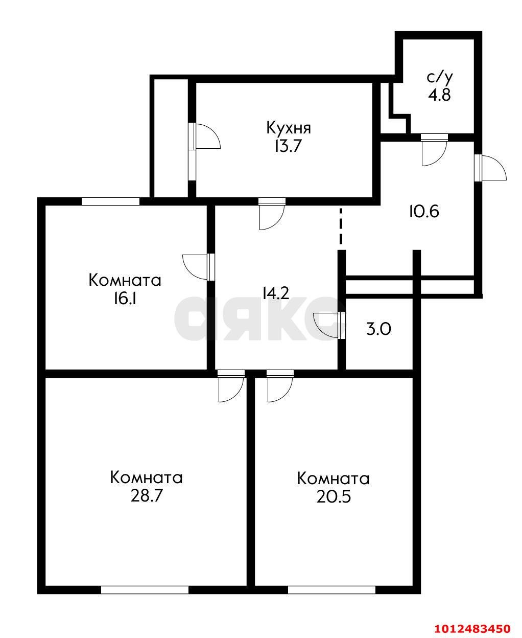 Фото №18: 3-комнатная квартира 114 м² - Краснодар, Центральный, ул. Промышленная, 49/2