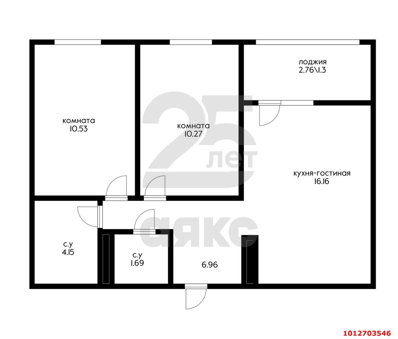 Фото №5: 2-комнатная квартира 51 м² - Краснодар, жилой комплекс Новые Сезоны, 