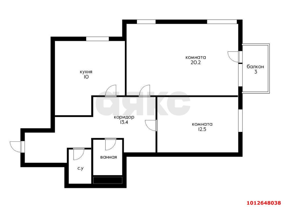 Фото №12: 2-комнатная квартира 61 м² - Краснодар, жилой комплекс Европа-Сити, ул. Византийская, 5