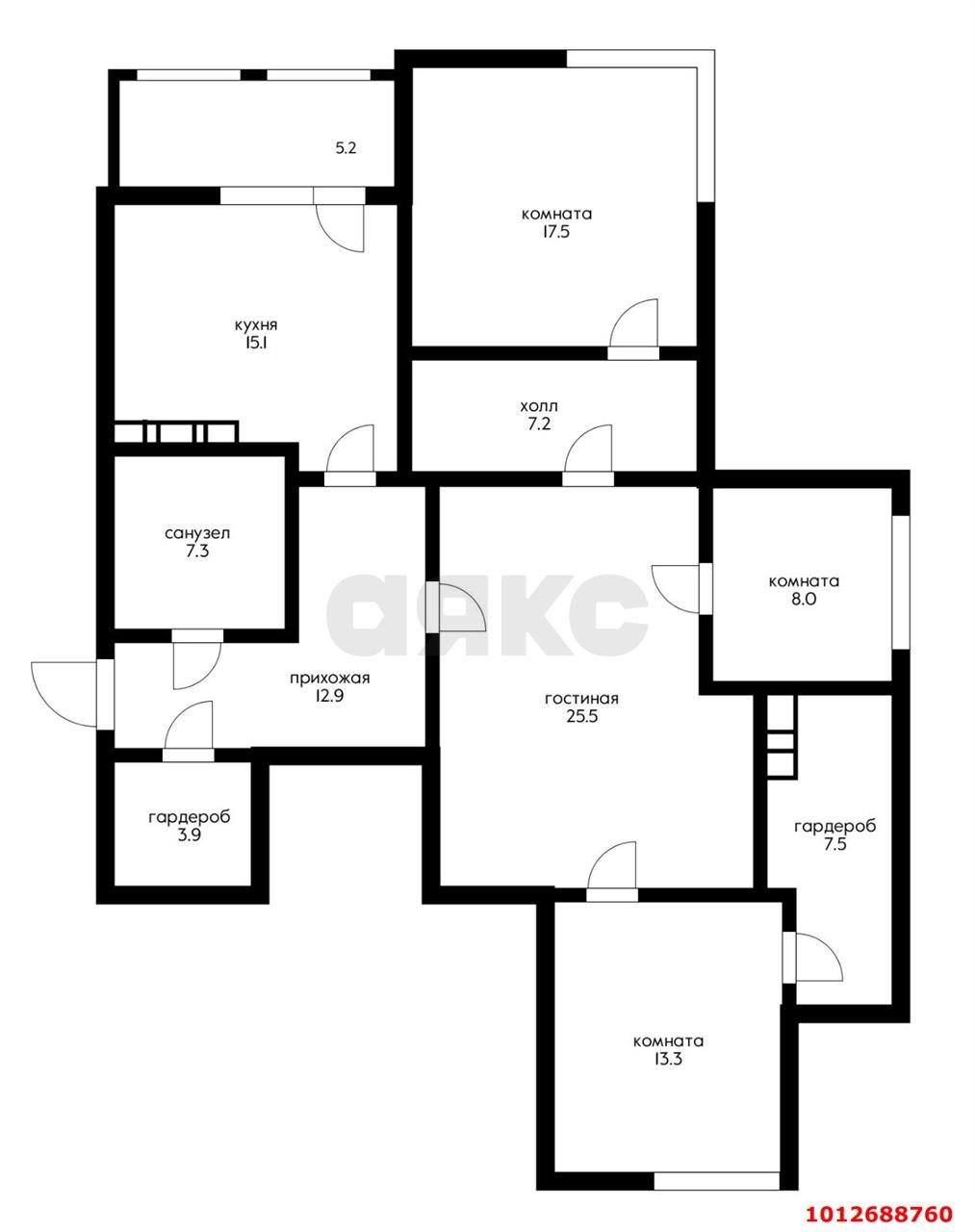 Фото №15: 3-комнатная квартира 123 м² - Краснодар, жилой комплекс Оазис, ул. Клубная, 11