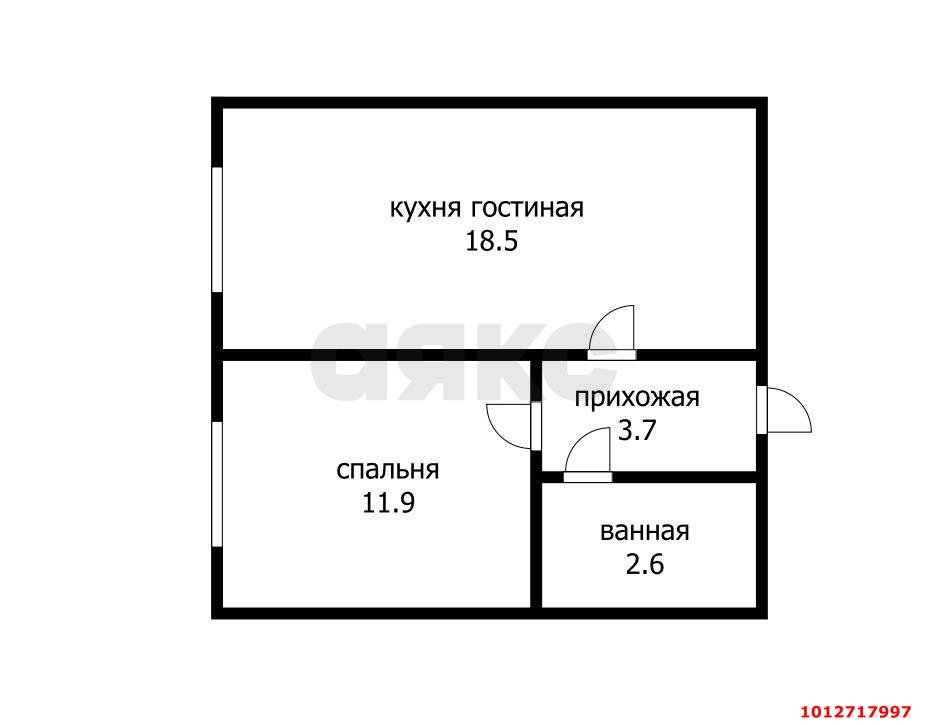 Фото №17: 1-комнатная квартира 36 м² - Краснодар, Комсомольский, ул. Уральская, 115