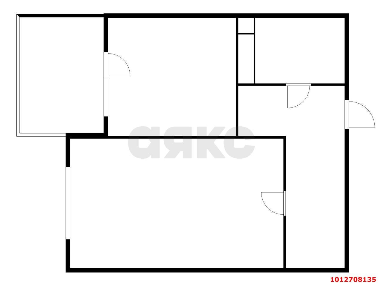 Фото №3: 1-комнатная квартира 42 м² - Краснодар, жилой комплекс Аквамарин, ул. Уральская, 75к1