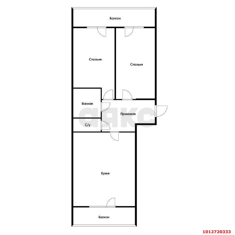 Фото №5: 2-комнатная квартира 72 м² - Знаменский, Родные Просторы, ул. Природная, 10Б