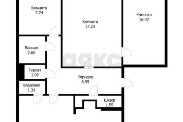 Фото №1: 3-комнатная квартира 77 м² - Краснодар, мкр. Краевая Клиническая Больница, ул. 1 Мая, 228