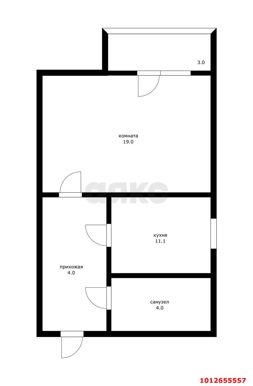 Фото №12: 1-комнатная квартира 41&nbsp;м², 3/3&nbsp;эт. - Краснодар, Центральный внутригородской округ, Покровка, мкр. Центральный, ул. Ломоносова, 14