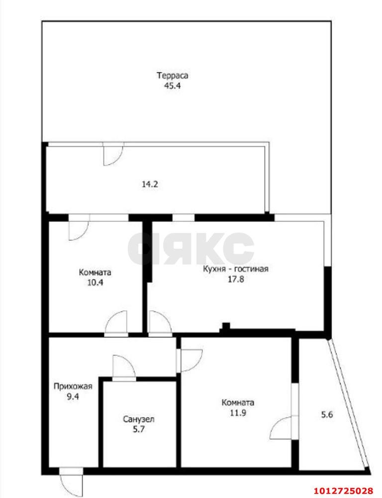 Фото №2: 2-комнатная квартира 75 м² - Краснодар, жилой комплекс Грани, 