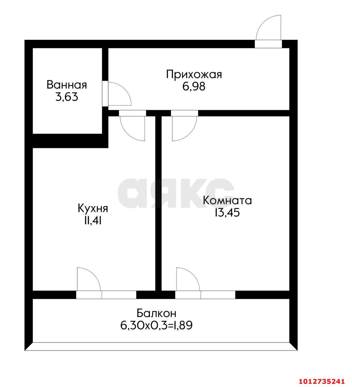 Фото №2: 1-комнатная квартира 42 м² - Краснодар, жилой комплекс Краски, ул. Краеведа Соловьёва, 6к4