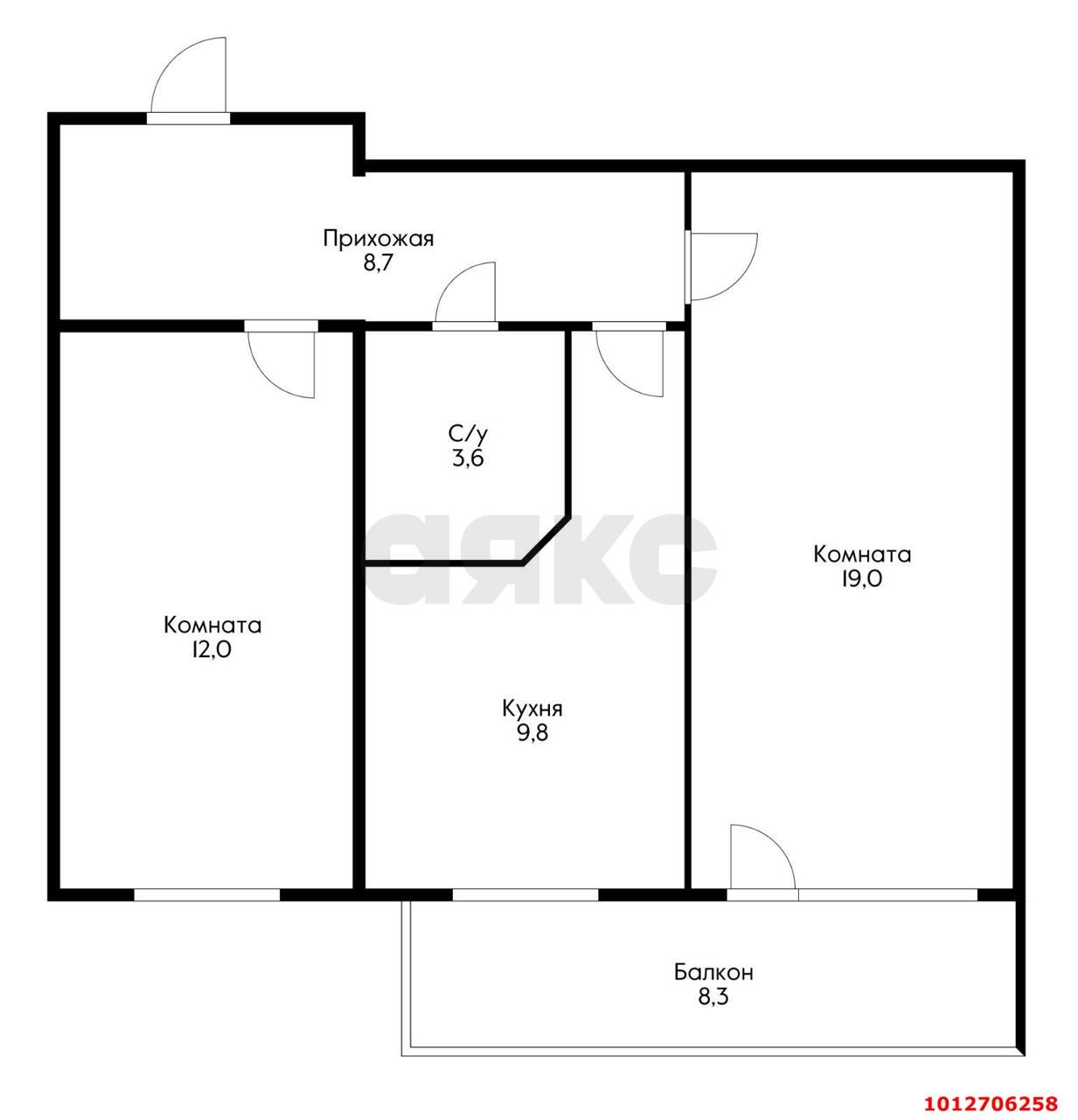 Фото №18: 2-комнатная квартира 61 м² - Краснодар, Северный, ул. Академика Губкина, 87