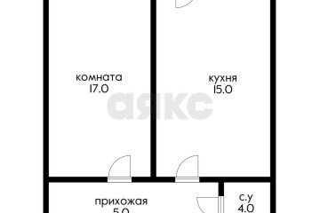 Фото №2: 1-комнатная квартира 41 м² - Краснодар, п. Калинино, ул. Российская, 329