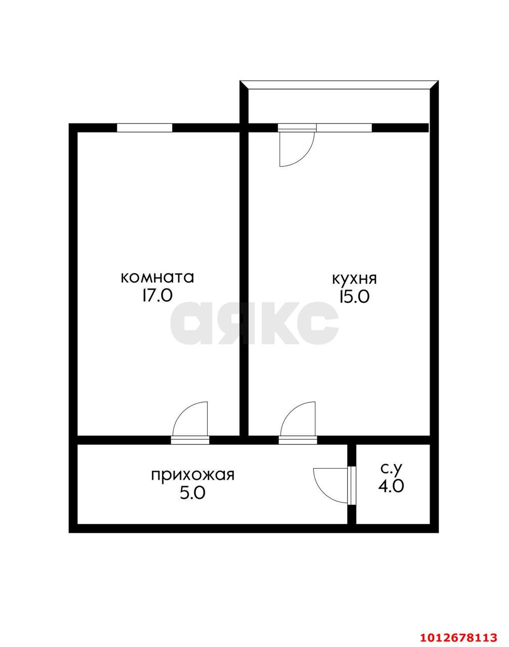 Фото №2: 1-комнатная квартира 41 м² - Краснодар, Калинино, ул. Российская, 329