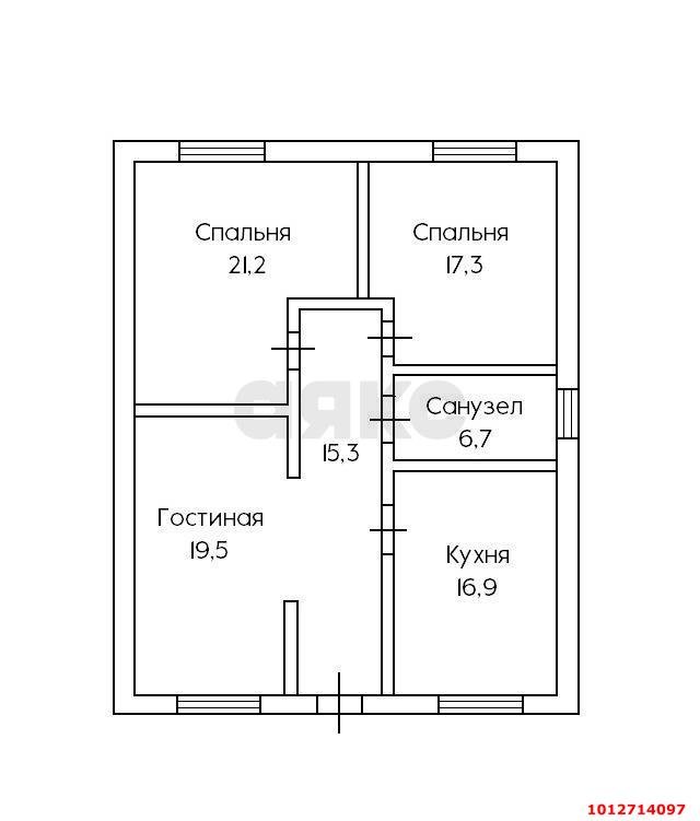 Фото №3: Дом 102 м² + 3.58 сот. - Яблоновский, ул. Титова, 123