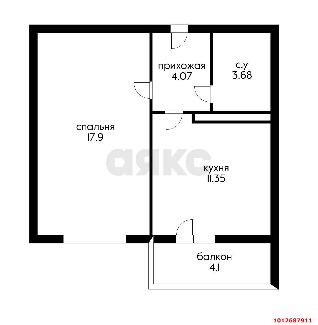 Фото №10: 1-комнатная квартира 39 м² - Краснодар, Восточно-Кругликовский, ул. Восточно-Кругликовская, 48/2