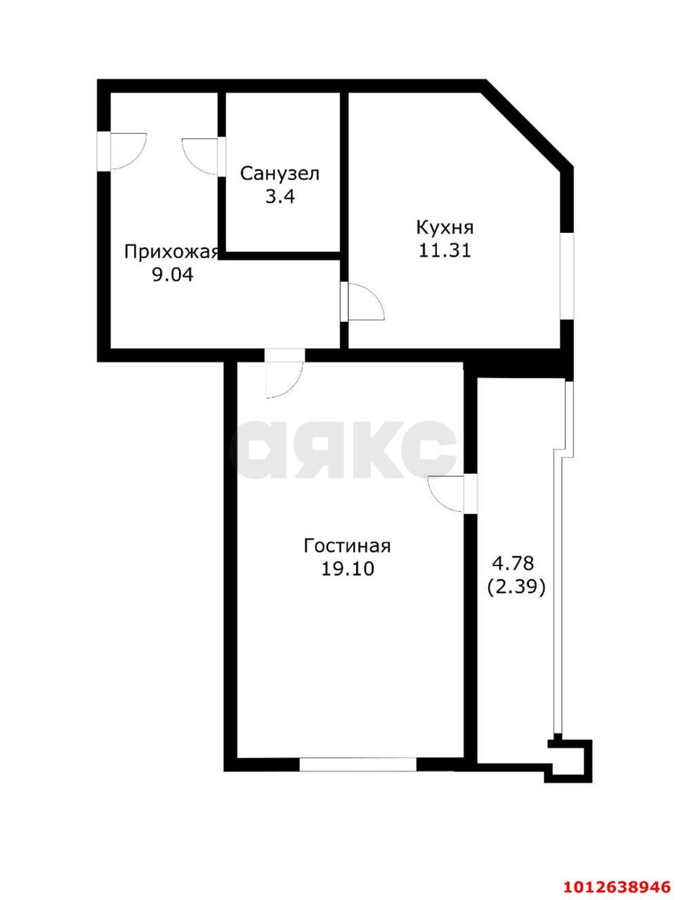 Фото №1: 1-комнатная квартира 45 м² - Краснодар, жилой комплекс Жемчужина, ул. имени Ф.И. Шаляпина, 30/1лит3