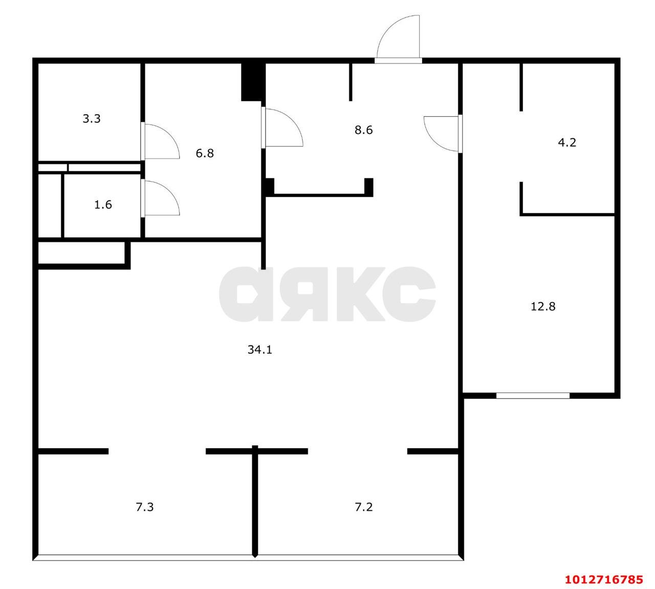 Фото №19: 2-комнатная квартира 79 м² - Краснодар, Юбилейный, пр-кт Чекистов, 26/3