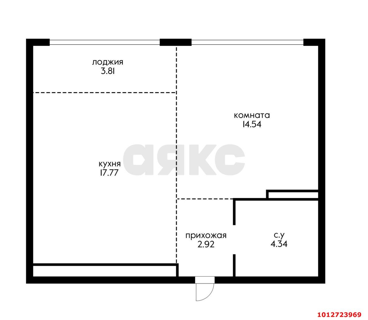 Фото №11: 1-комнатная квартира 43 м² - Краснодар, Черёмушки, 