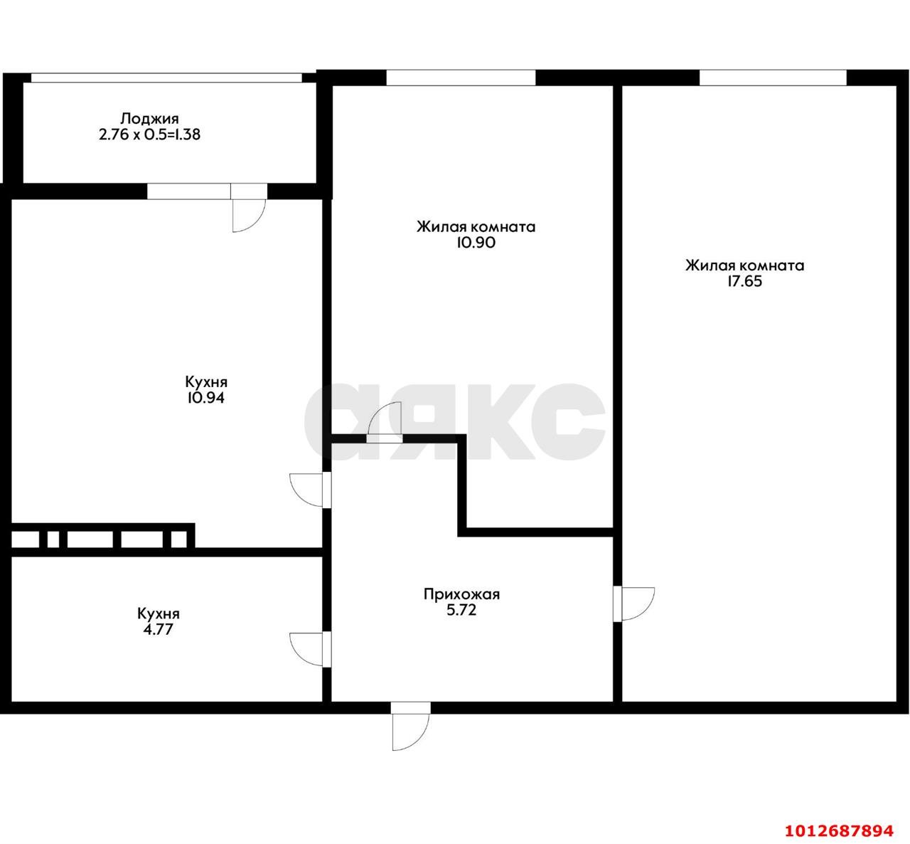 Фото №5: 2-комнатная квартира 51 м² - Краснодар, жилой комплекс Новые Сезоны, 