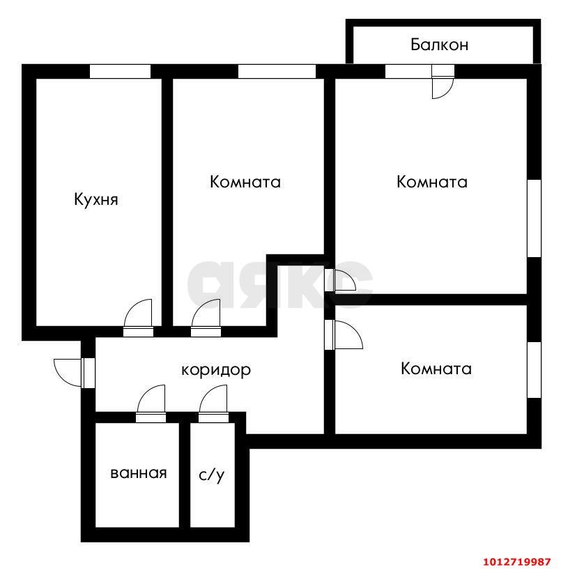 Фото №15: 3-комнатная квартира 76 м² - Краснодар, жилой комплекс Легенда, ул. имени 40-летия Победы, 145