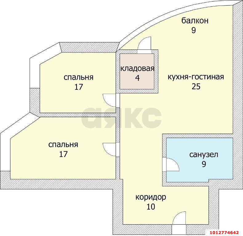 Фото №13: 2-комнатная квартира 90 м² - Краснодар, Юбилейный, ул. Рождественская набережная, 4