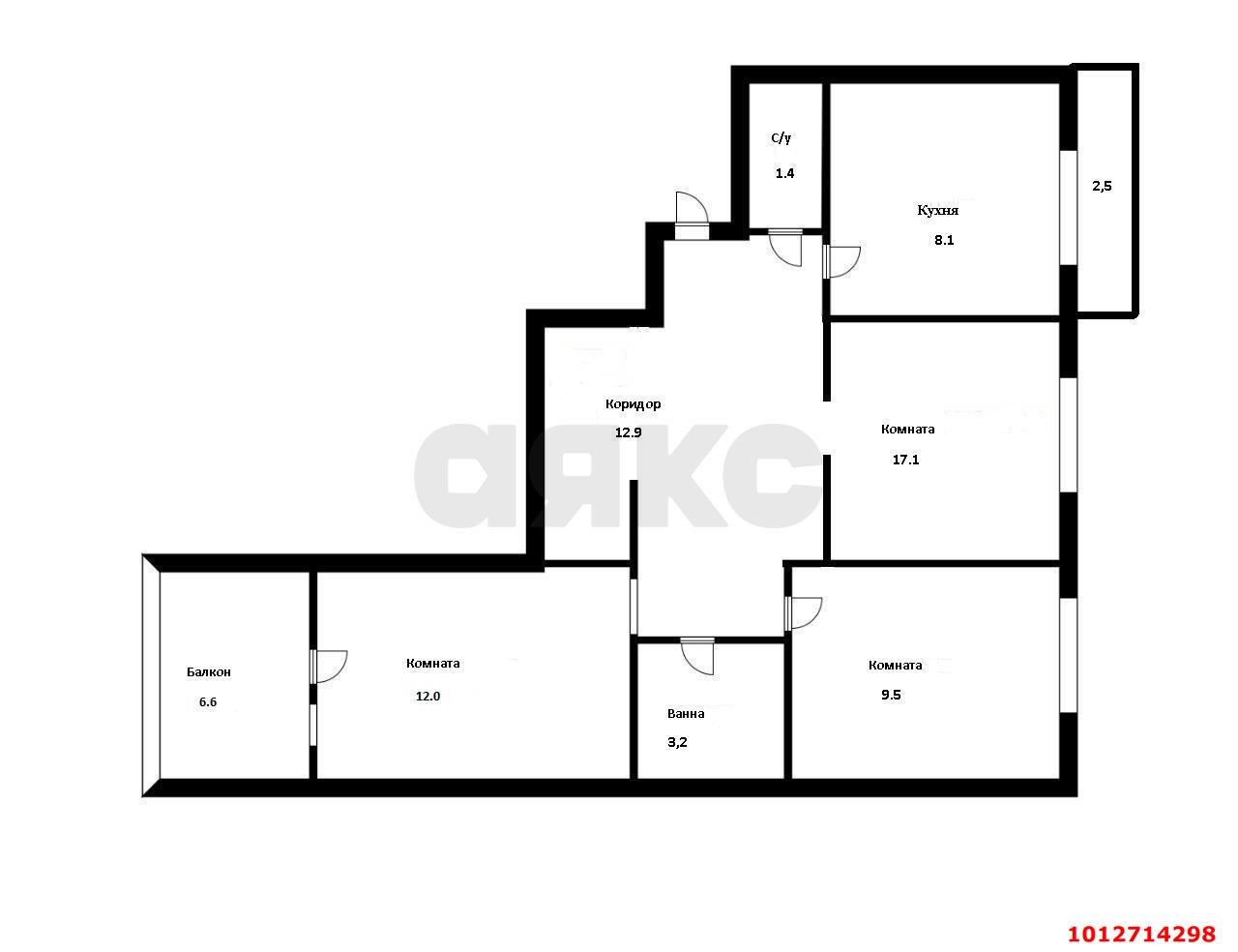 Фото №13: 3-комнатная квартира 72 м² - Краснодар, Табачная Фабрика, ул. Дербентская, 18