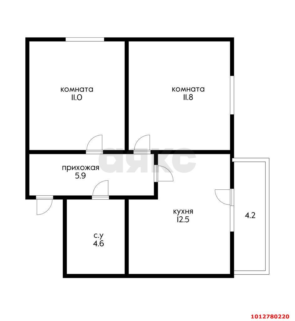 Фото №18: 2-комнатная квартира 50 м² - Краснодар, жилой комплекс Самолёт-2, ул. Западный Обход, 57к2