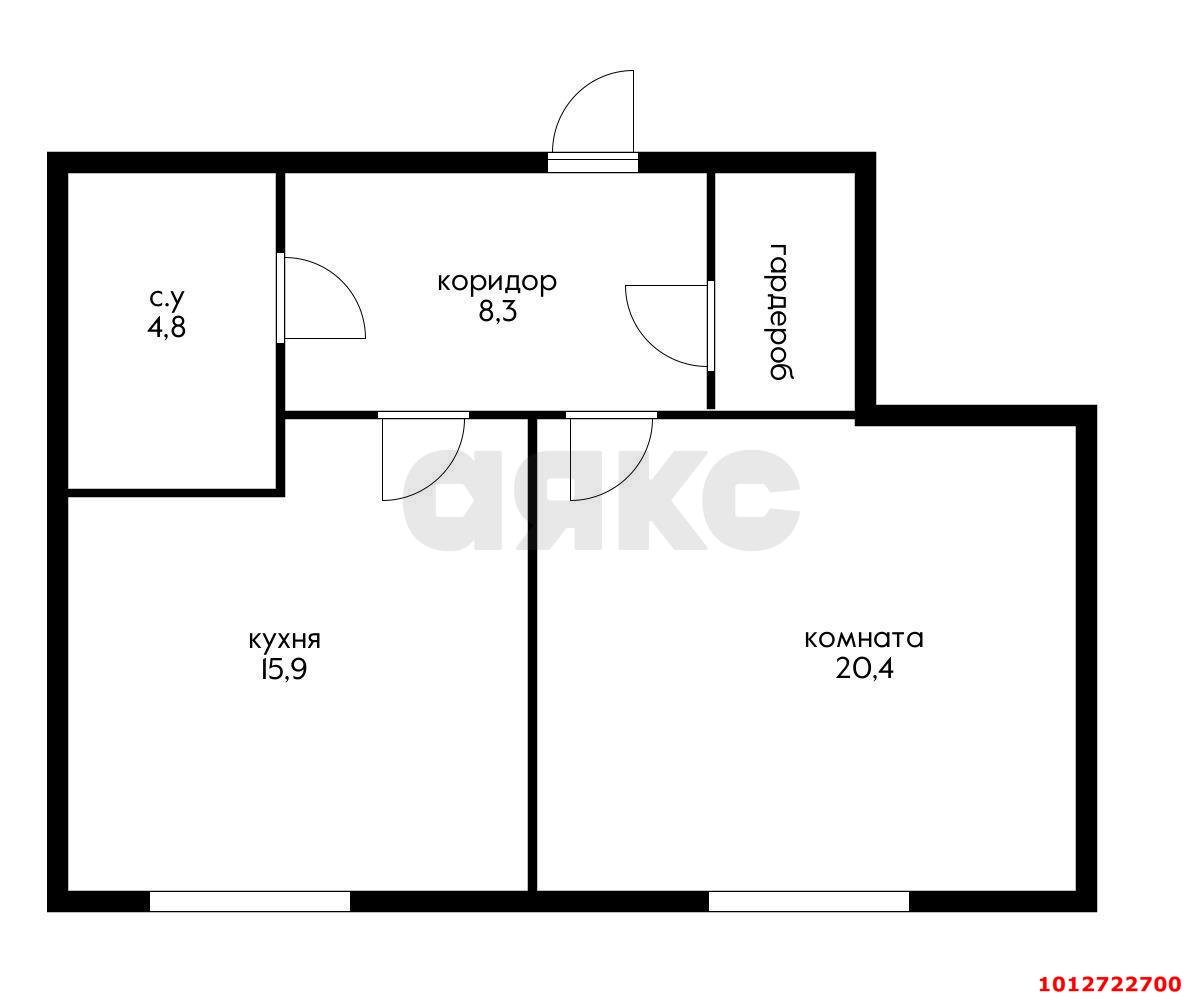 Фото №2: 1-комнатная квартира 47 м² - Краснодар, Фестивальный, ул. Гаражная, 79/1