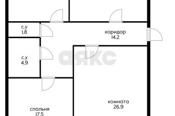 Фото №1: 3-комнатная квартира 95 м² - Краснодар, мкр. Фестивальный, ул. Гаражная, 79/1