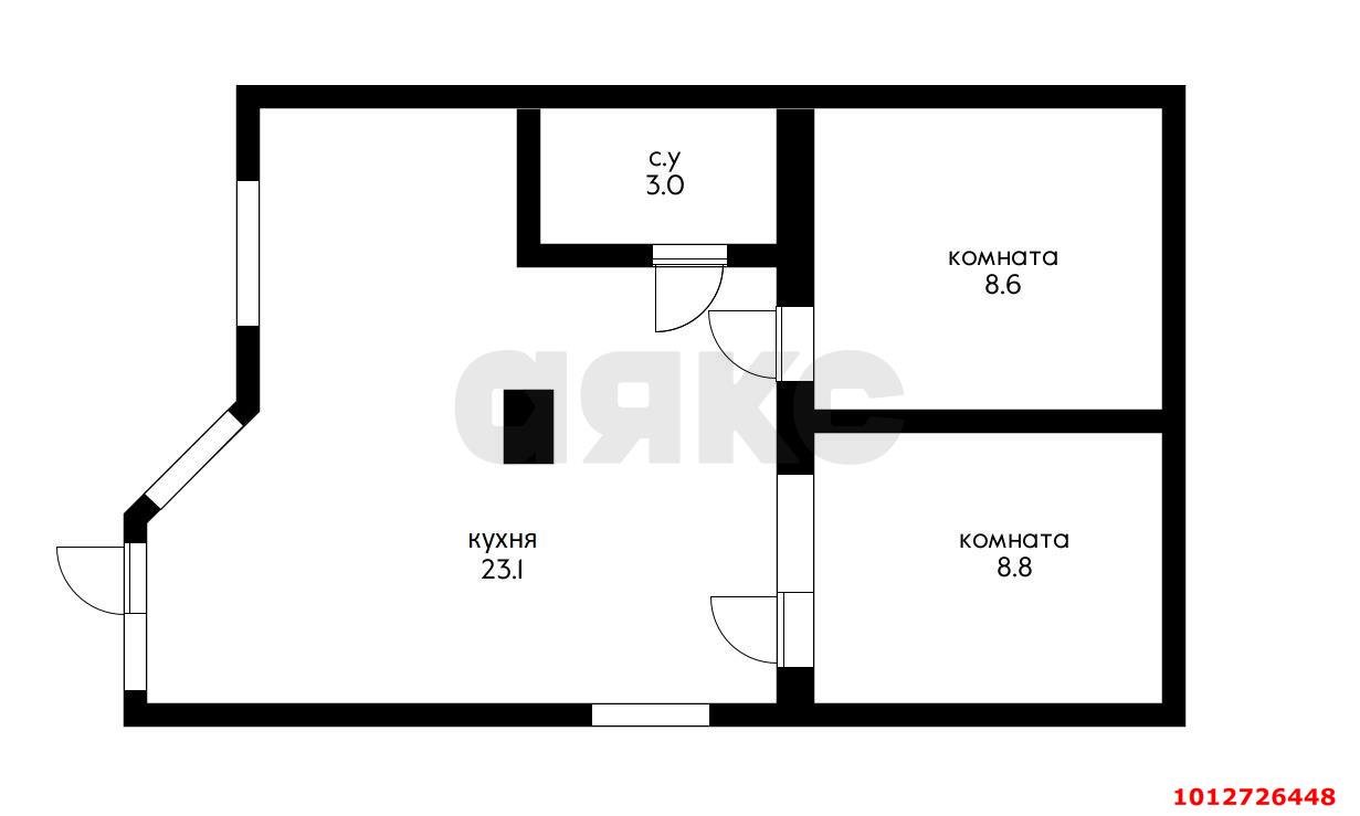 Фото №6: 2-комнатная квартира 43 м² - Краснодар, Центральный, ул. Гоголя, 135