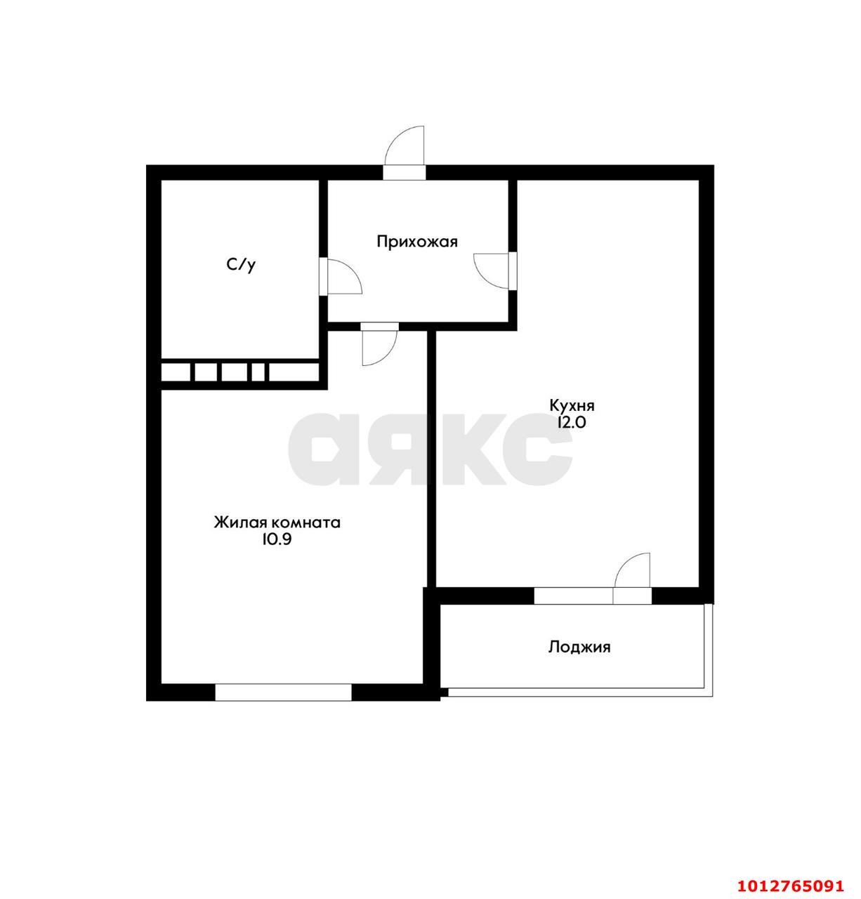 Фото №11: 1-комнатная квартира 32 м² - Краснодар, жилой комплекс Южане, ул. Даниила Смоляна, 65