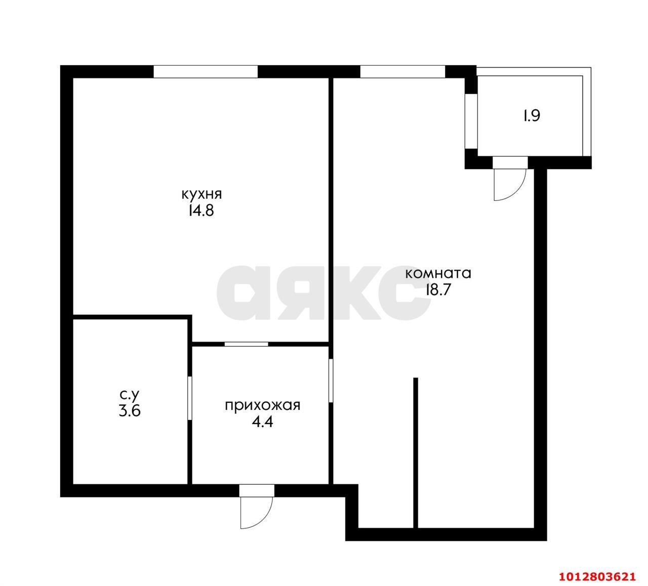 Фото №10: 1-комнатная квартира 45 м² - Краснодар, жилой комплекс Европа-Сити, ул. Античная, 4